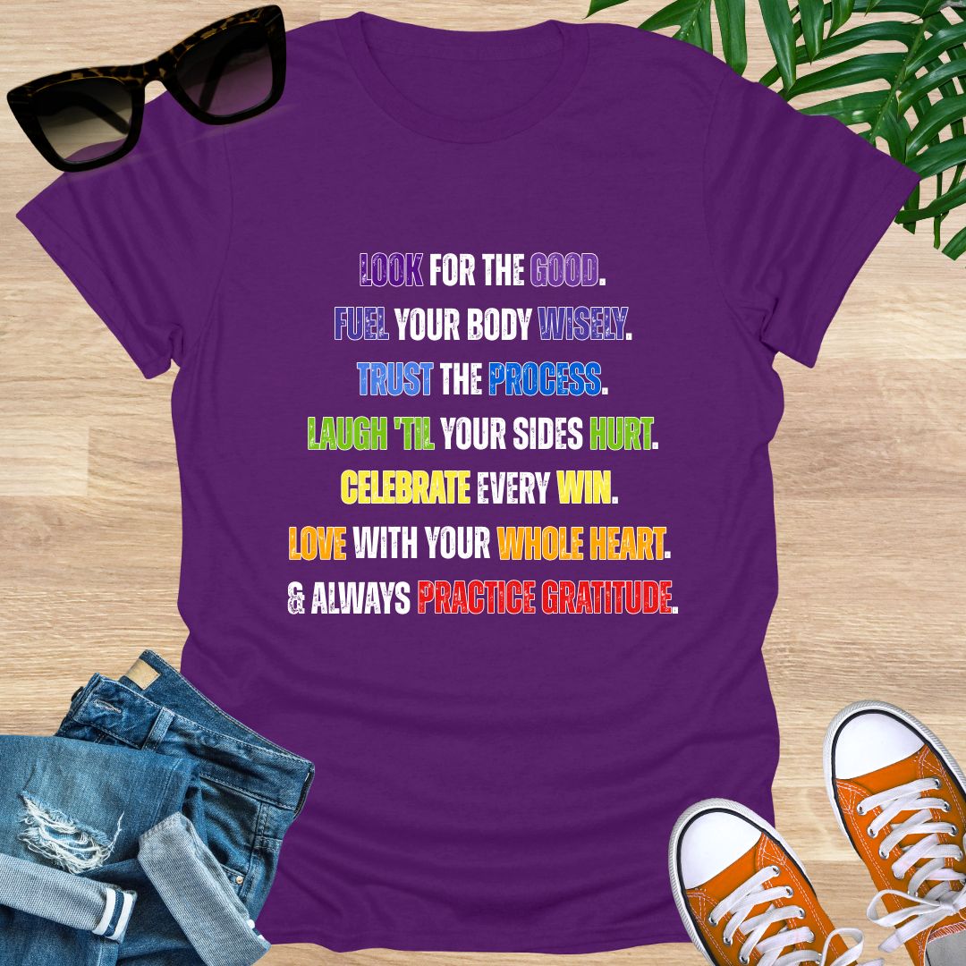 Train, Nourish, Trust, Laugh, Honor, Love, Unisex T-Shirt