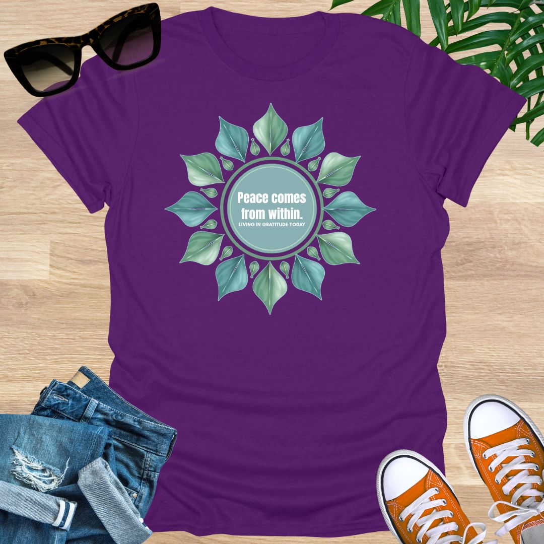 Peace Comes From Within, Mandala, Unisex T-Shirt