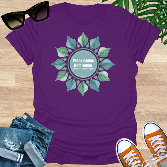 Peace Comes From Within, Mandala, Unisex T-Shirt