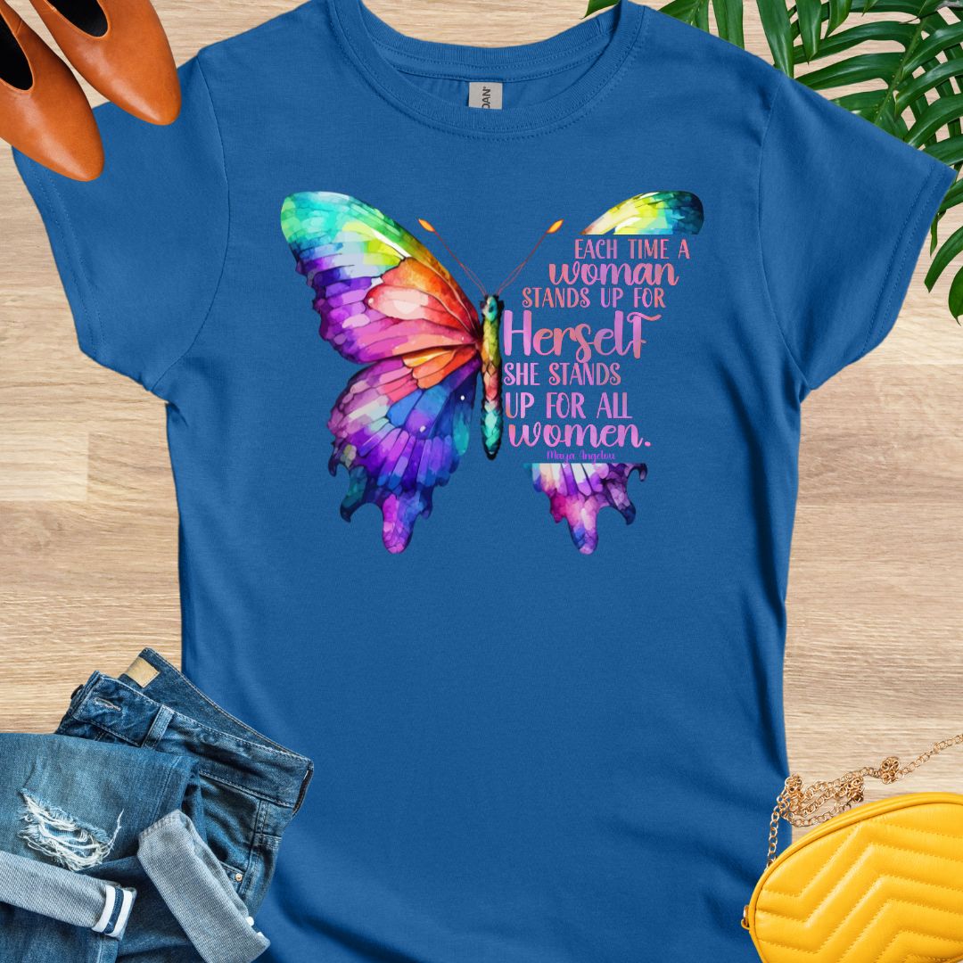 Stand Up For All Women, Butterfly, T-Shirt