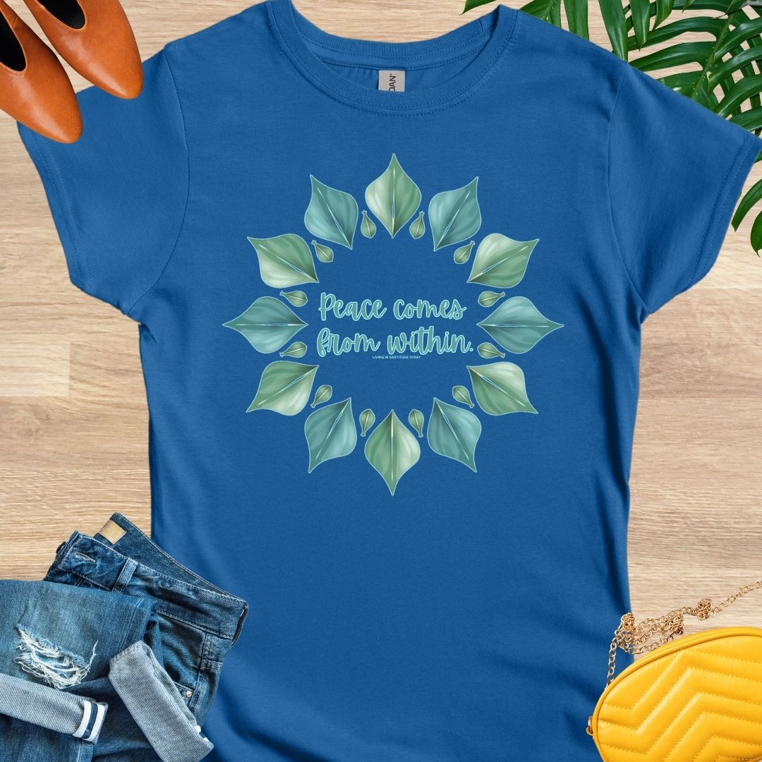 Peace Comes From Within, Mandala, T-Shirt