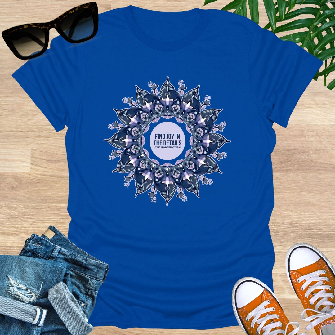 Find Joy in the Details, Mandala, Unisex T-Shirt