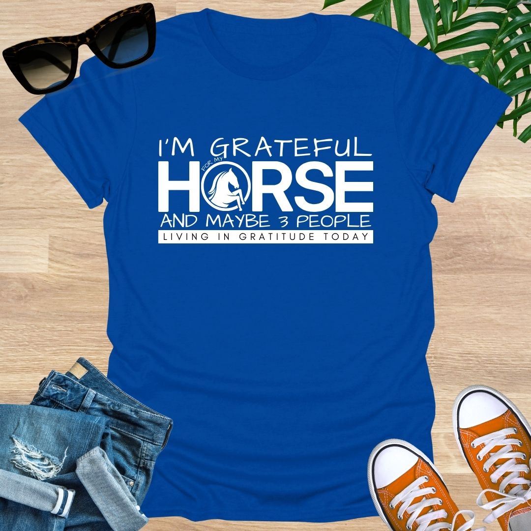Grateful for My Horse Unisex T-Shirt