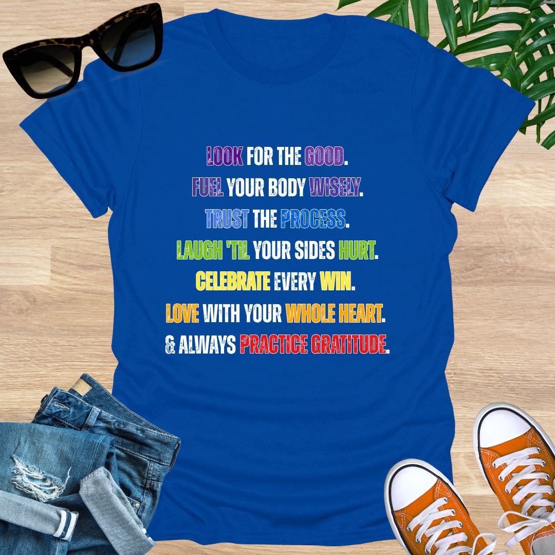 Train, Nourish, Trust, Laugh, Honor, Love, Unisex T-Shirt