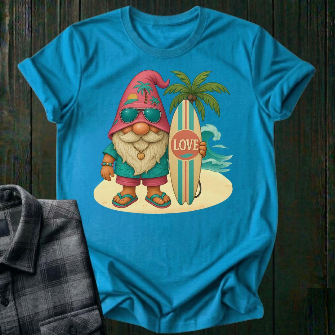 Surfer Love Gnome, Unisex T-Shirt
