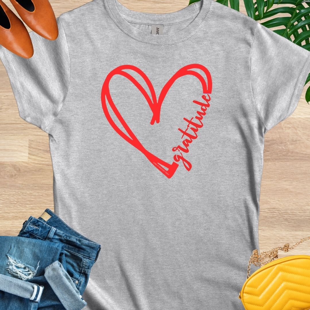 GRATITUDE Heart T-Shirt