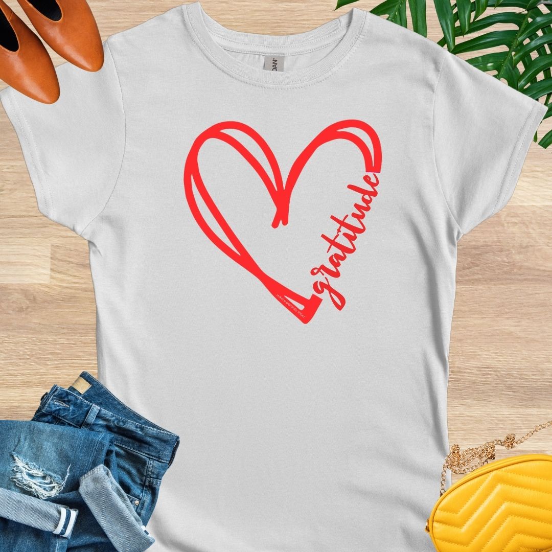 GRATITUDE Heart T-Shirt