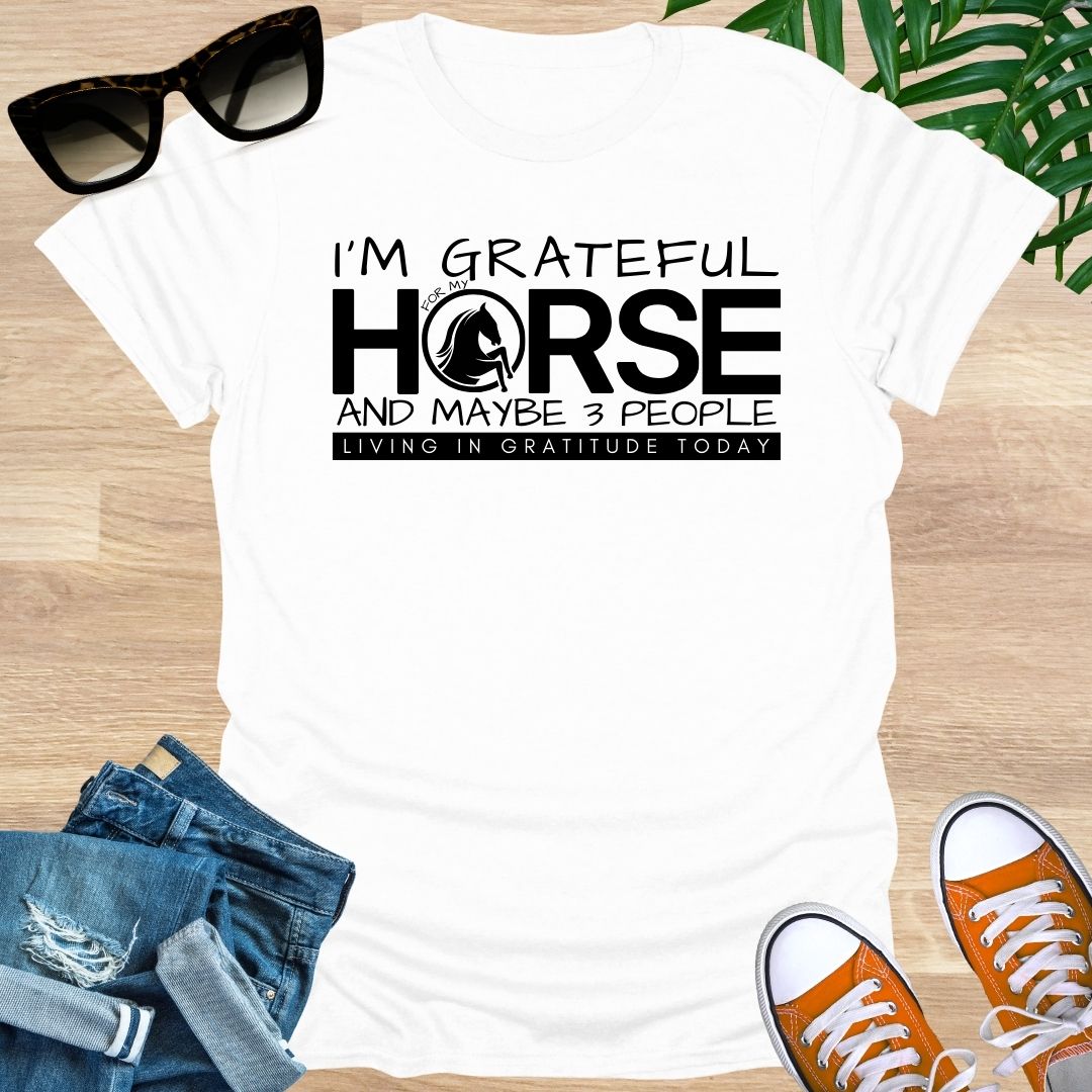 Grateful for My Horse Unisex T-Shirt