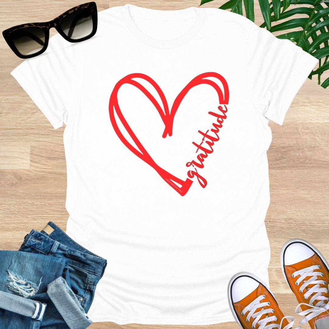 GRATITUDE Heart Unisex T-Shirt