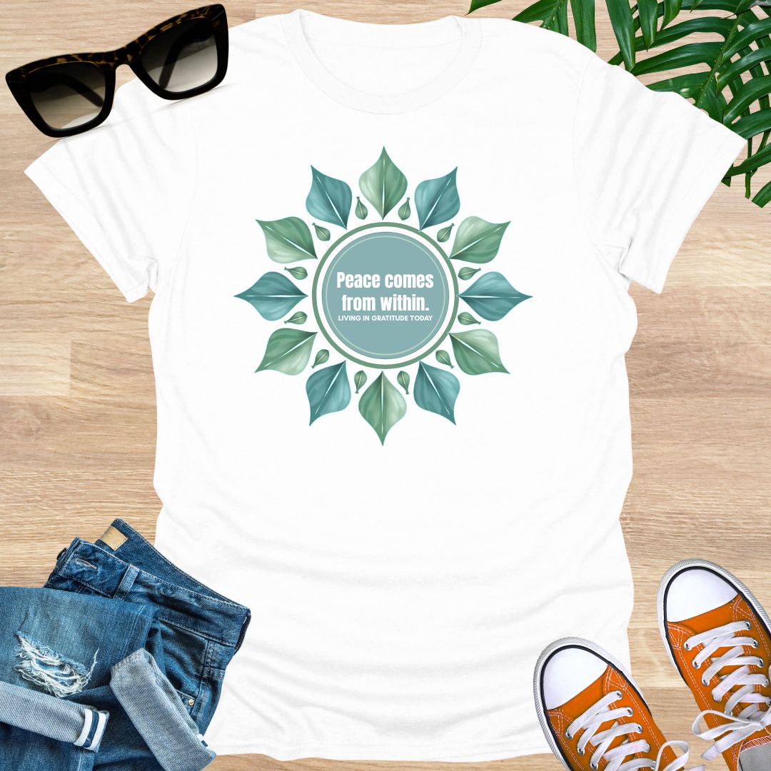 Peace Comes From Within, Mandala, Unisex T-Shirt