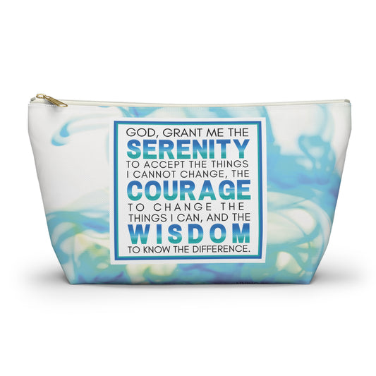 Inspirational Quote, Cosmetic Bag, MakeUp Bag, Pencil Case, Serenity Prayer