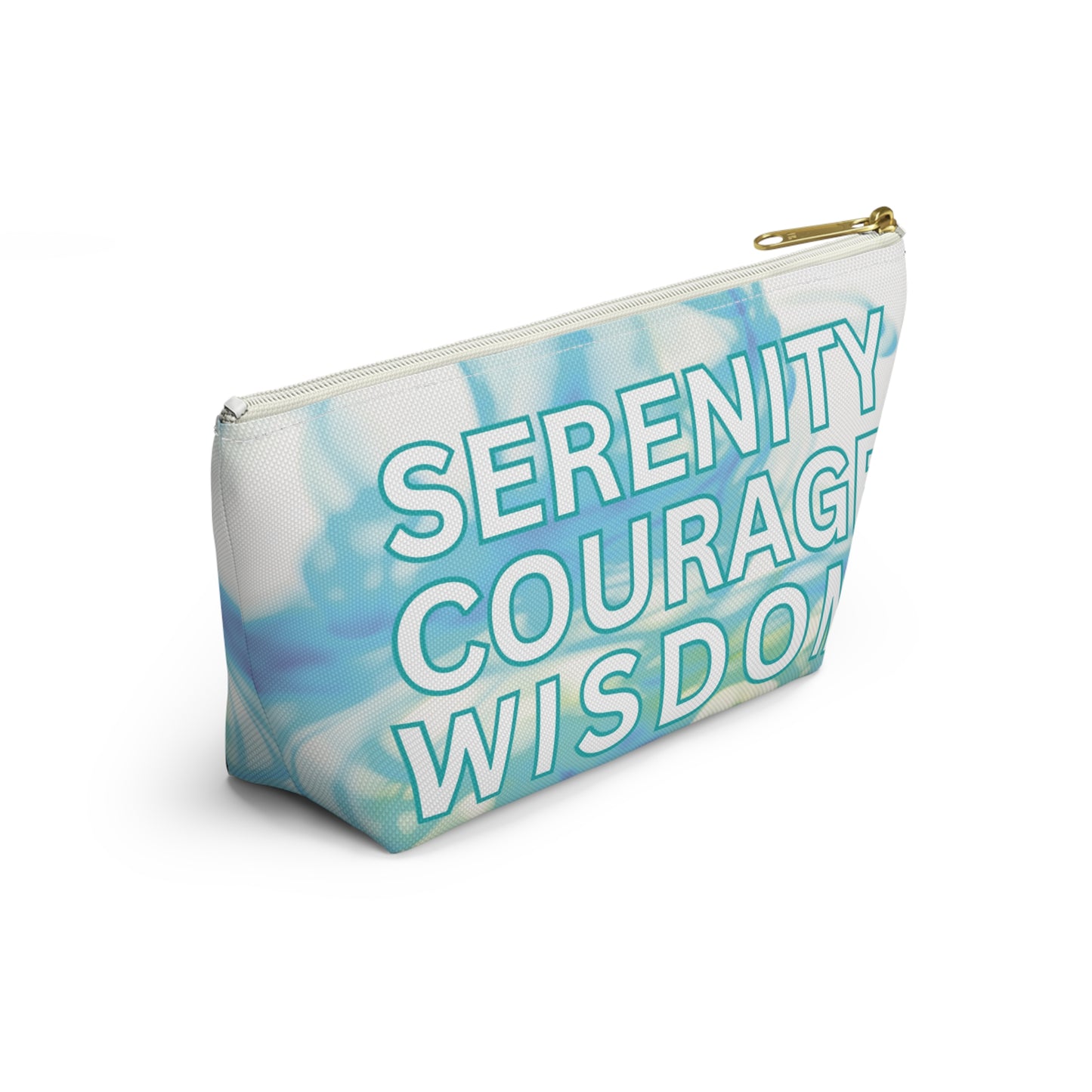 Inspirational Quote, Cosmetic Bag, MakeUp Bag, Pencil Case, Serenity Prayer