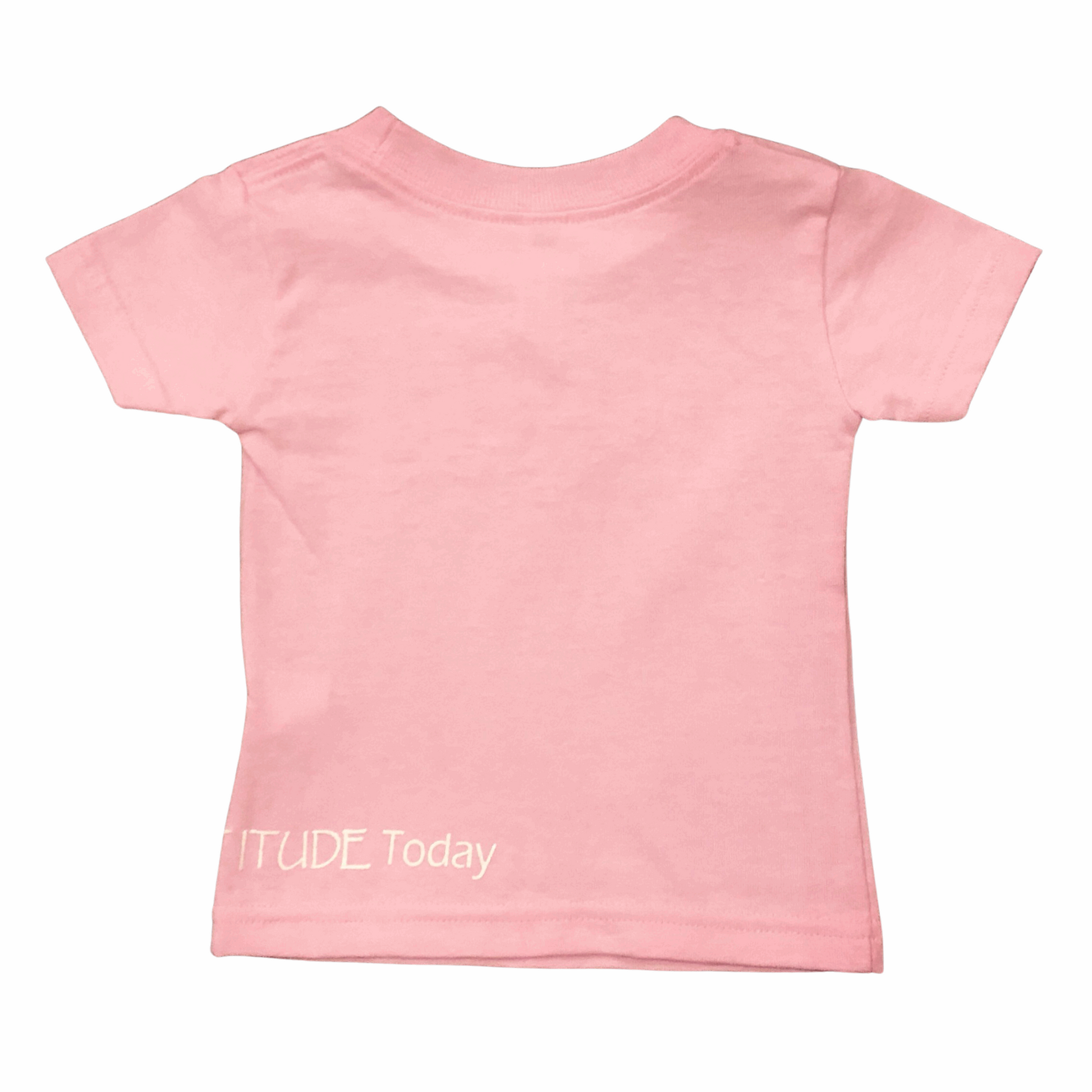 #BLESSED T-Shirt Pink 100% Cotton Infant Toddler Tee-Shirt with White Accents