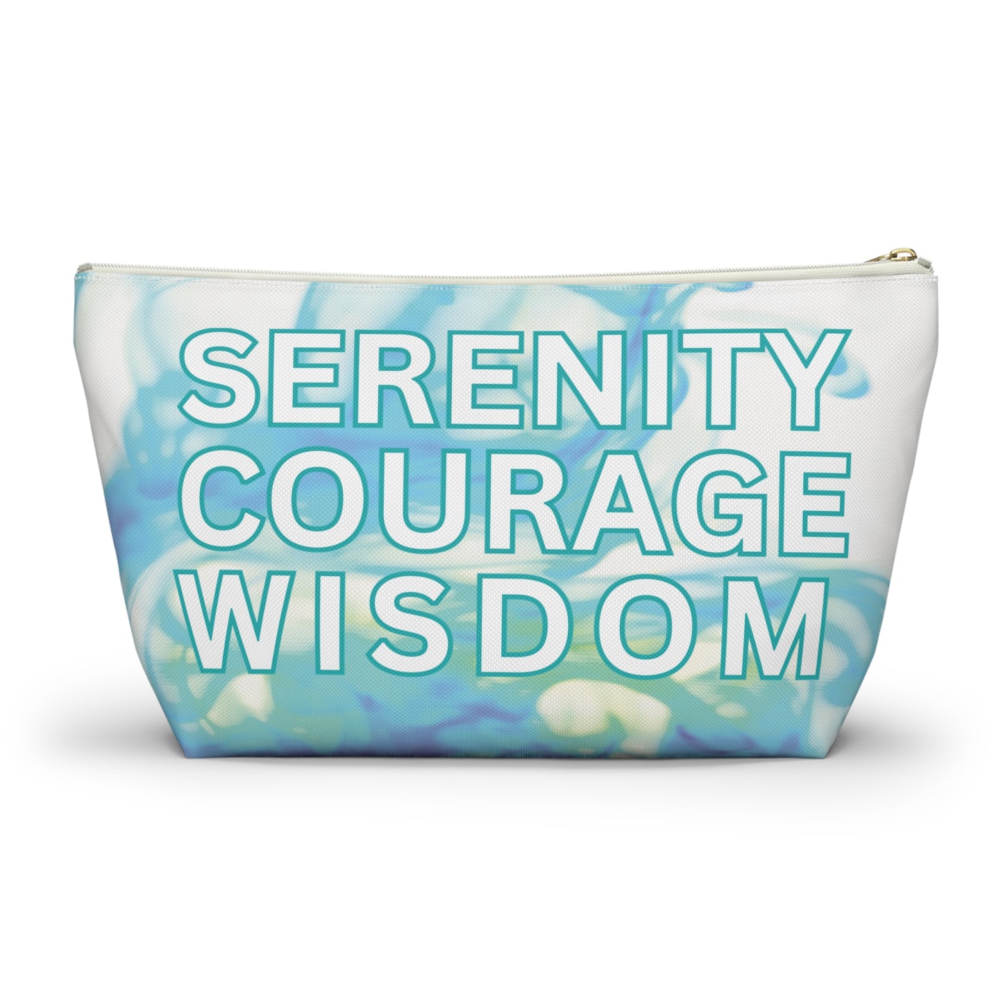 Inspirational Quote, Cosmetic Bag, MakeUp Bag, Pencil Case, Serenity Prayer