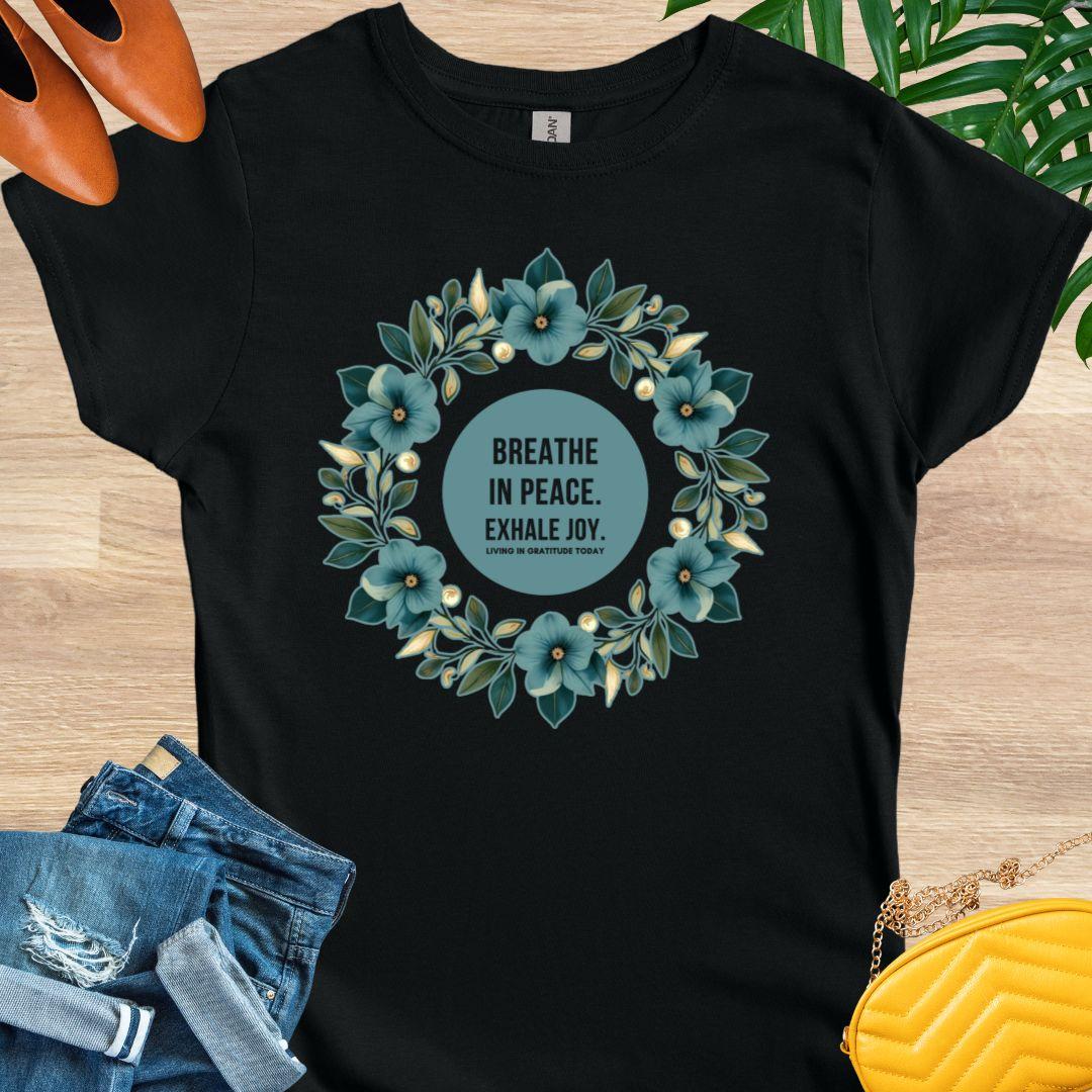 Breathe In Peace, Mandala, T-Shirt