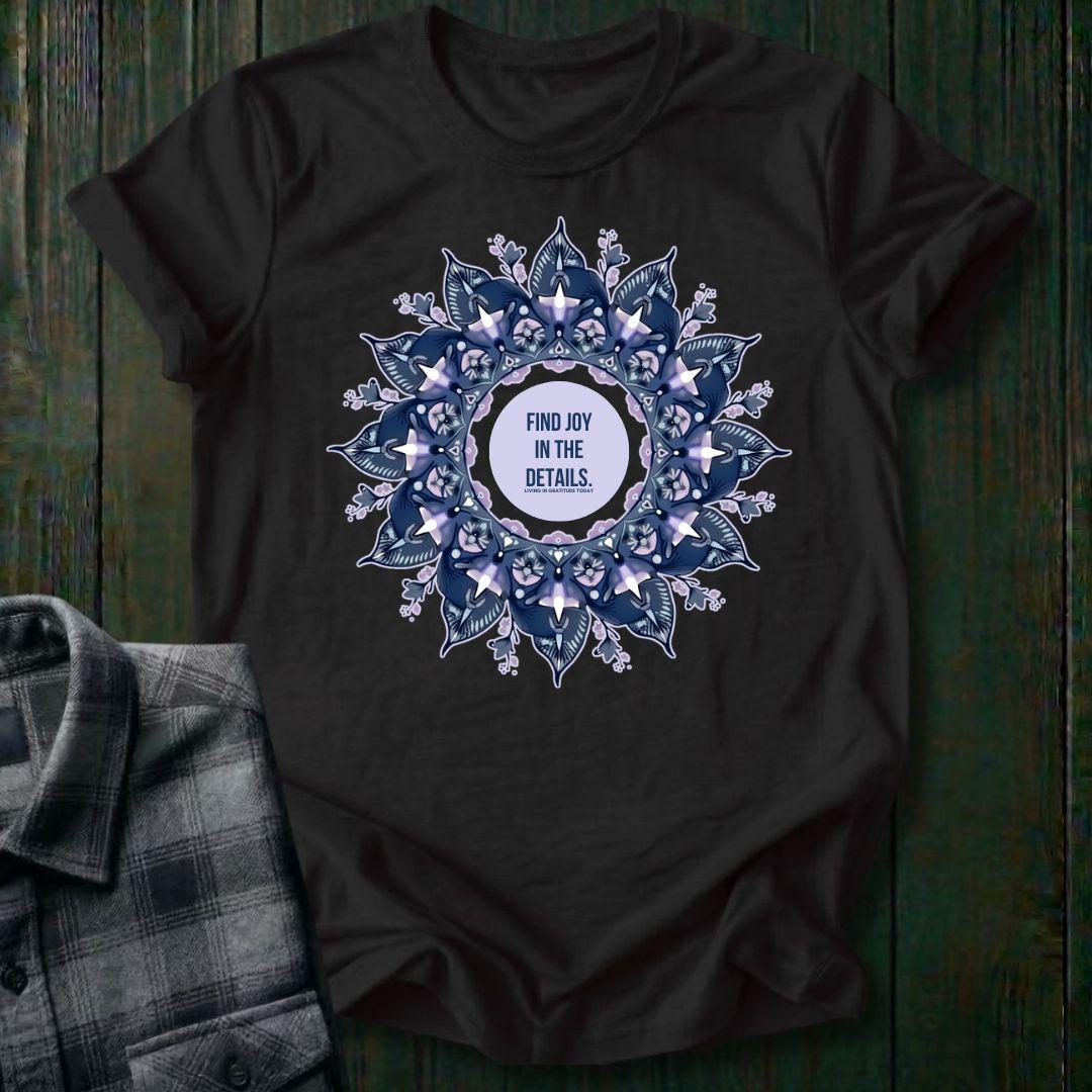Find Joy in the Details, Mandala, Unisex T-Shirt