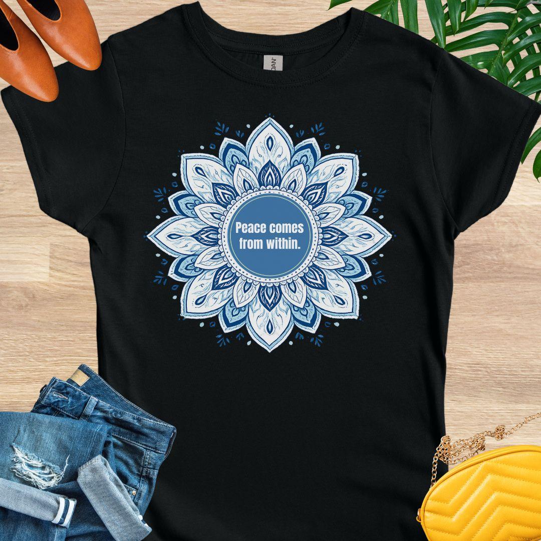 Peace Comes From Within, Mandala, T-Shirt