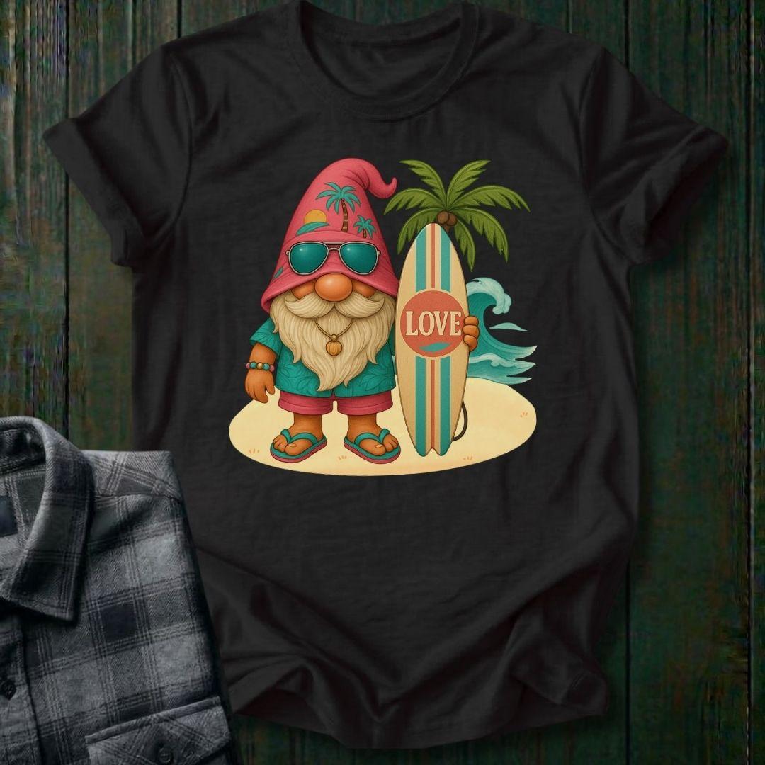 Surfer Love Gnome, Unisex T-Shirt