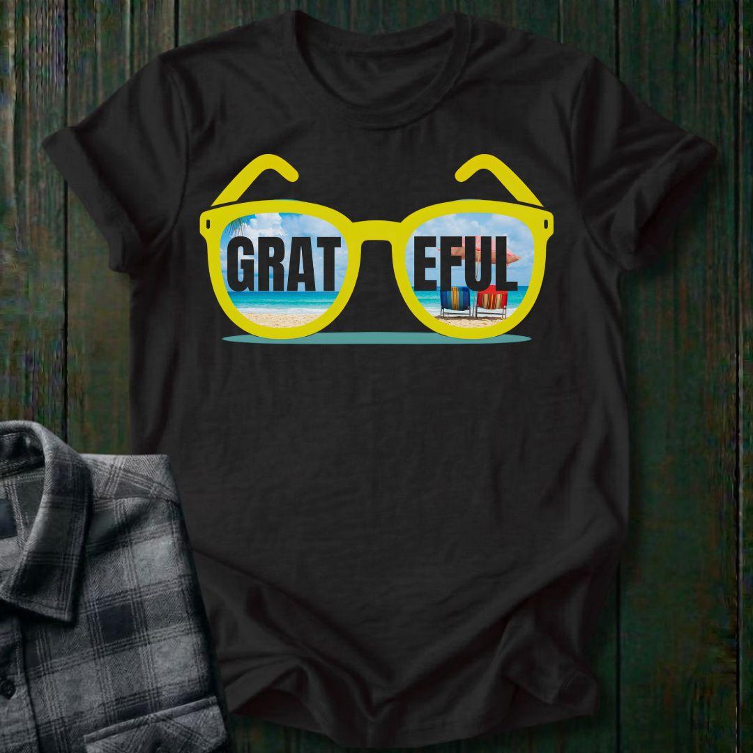 GRATEFUL Sunglasses, Beach Vibes, Unisex Tee
