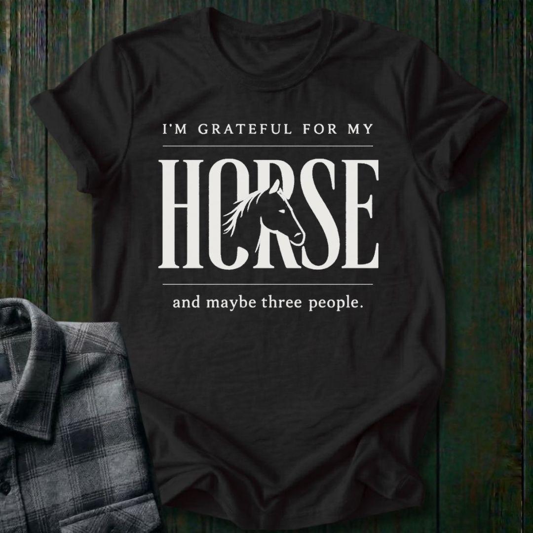 Grateful for My Horse Unisex T-Shirt