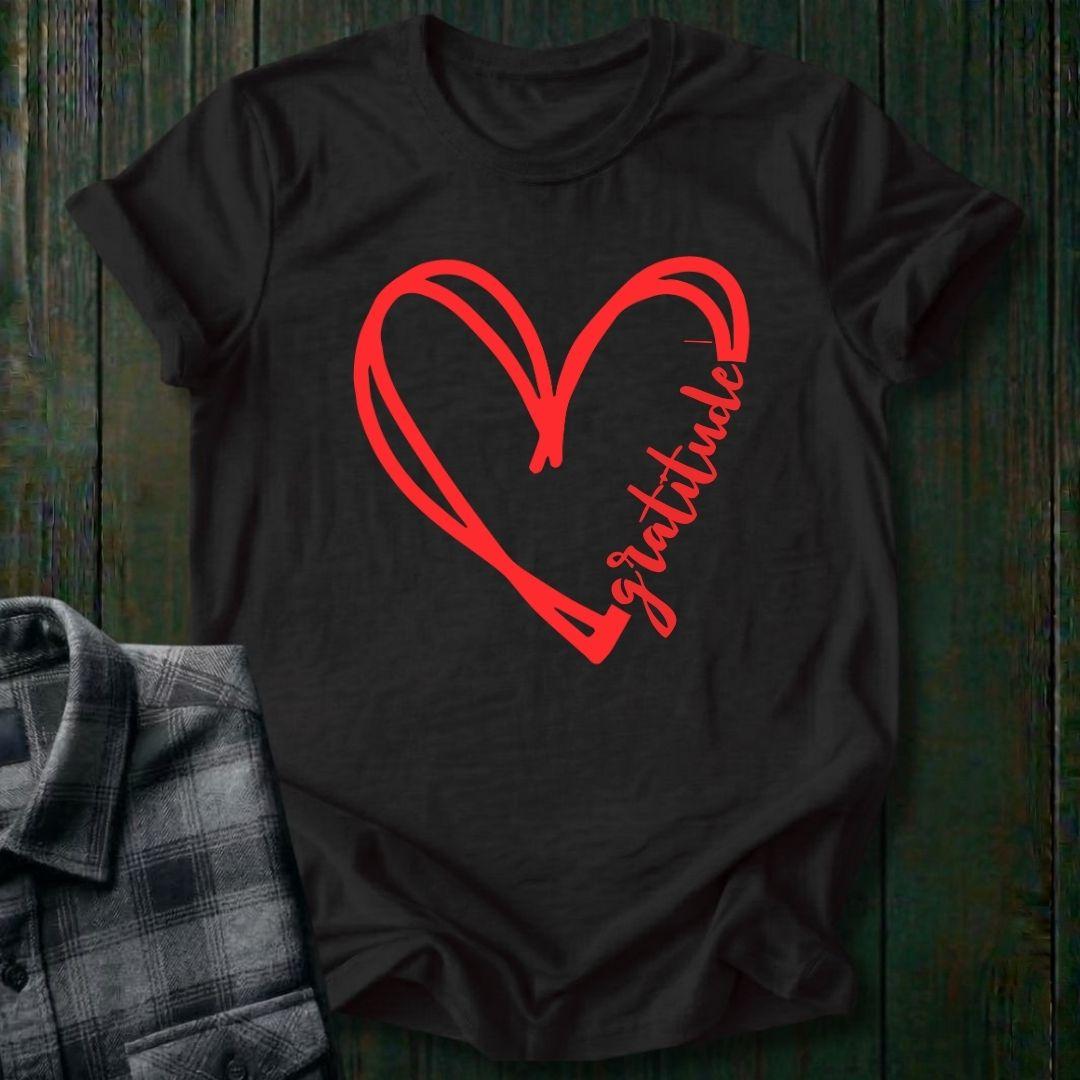GRATITUDE Heart Unisex T-Shirt