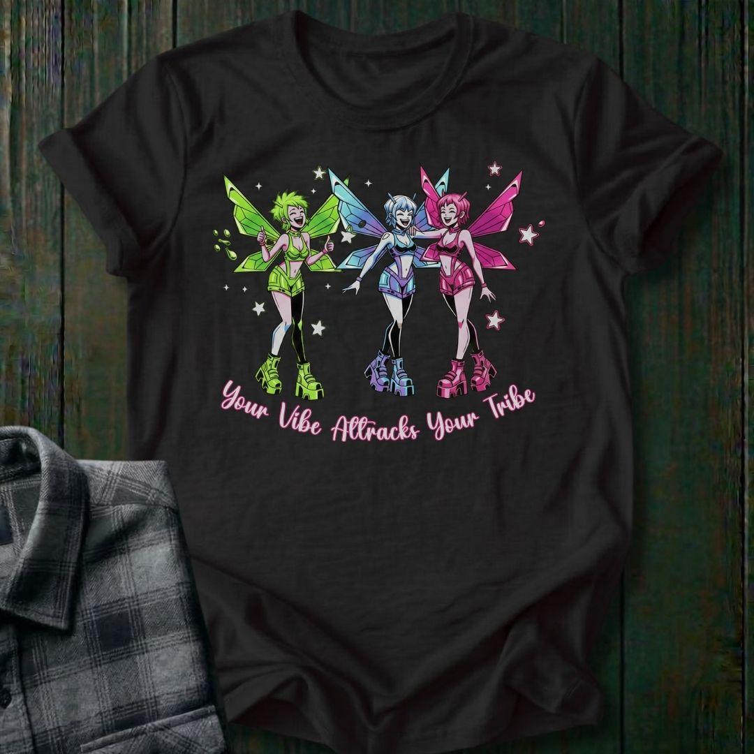Your Vibe Attracts Your Tribe Fairy Unisex T-Shirt