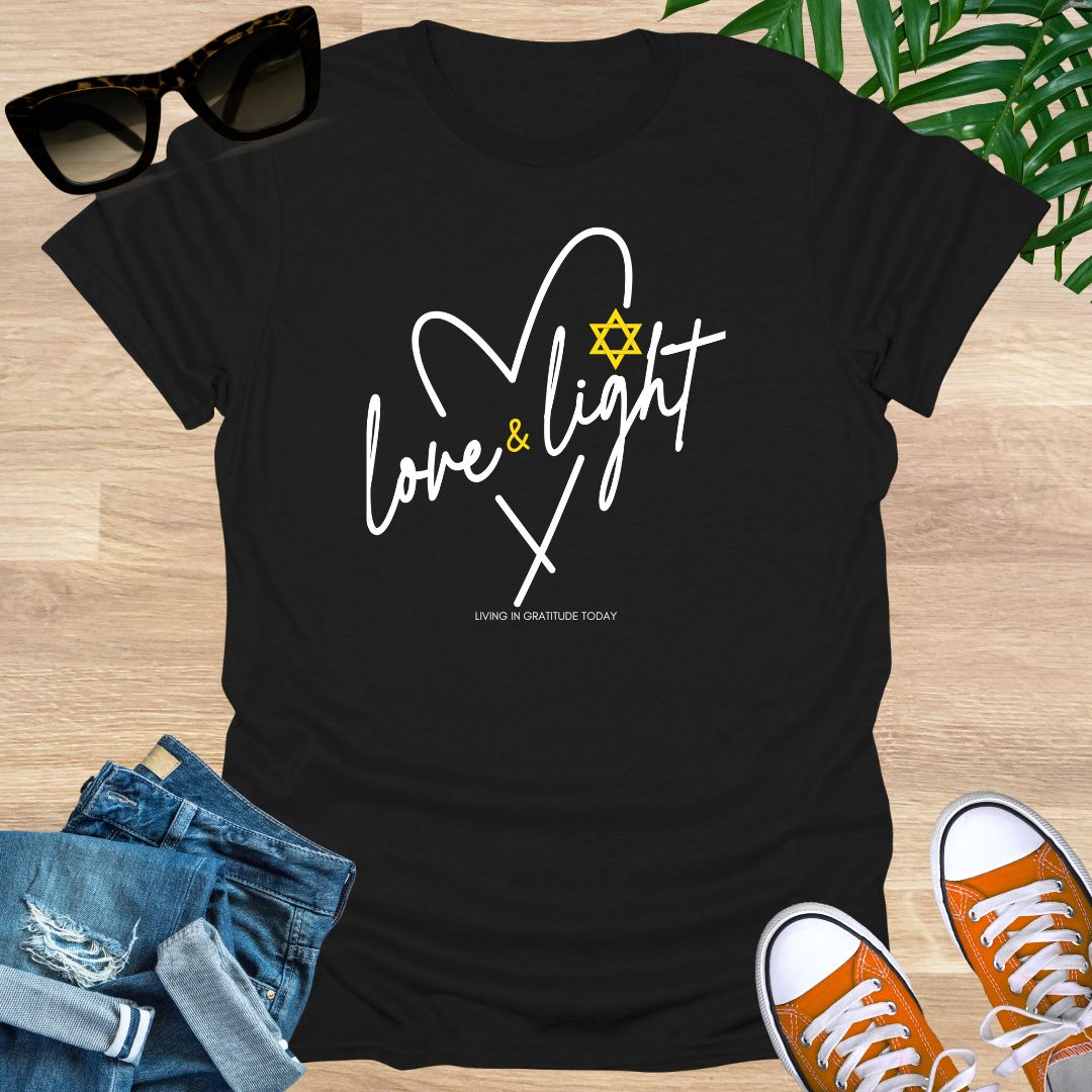 Love and Light Heart, Unisex T-Shirt