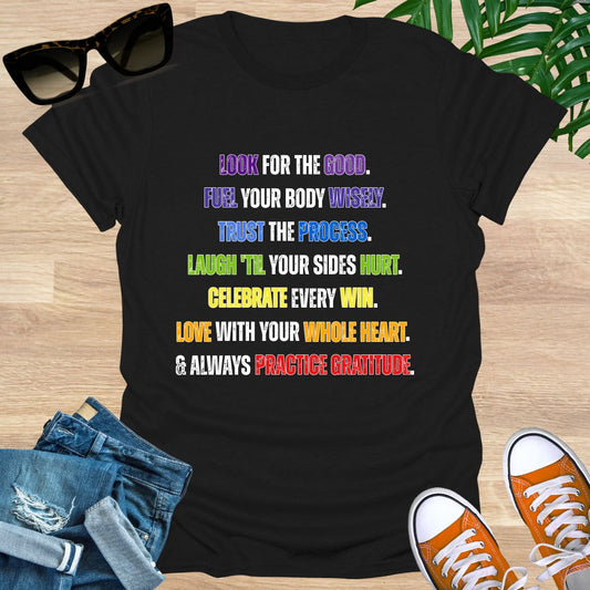 Train, Nourish, Trust, Laugh, Honor, Love, Unisex T-Shirt
