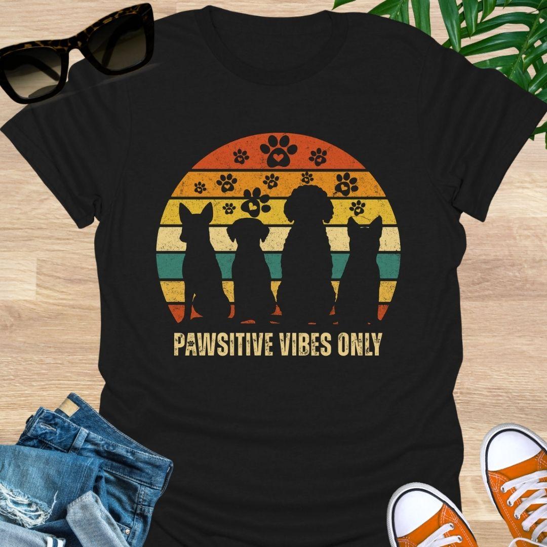 Pawsitive Vibes Only Dog Tee, Unisex T-Shirt