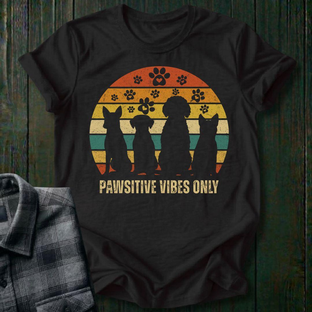 Pawsitive Vibes Only Dog Tee, Unisex T-Shirt