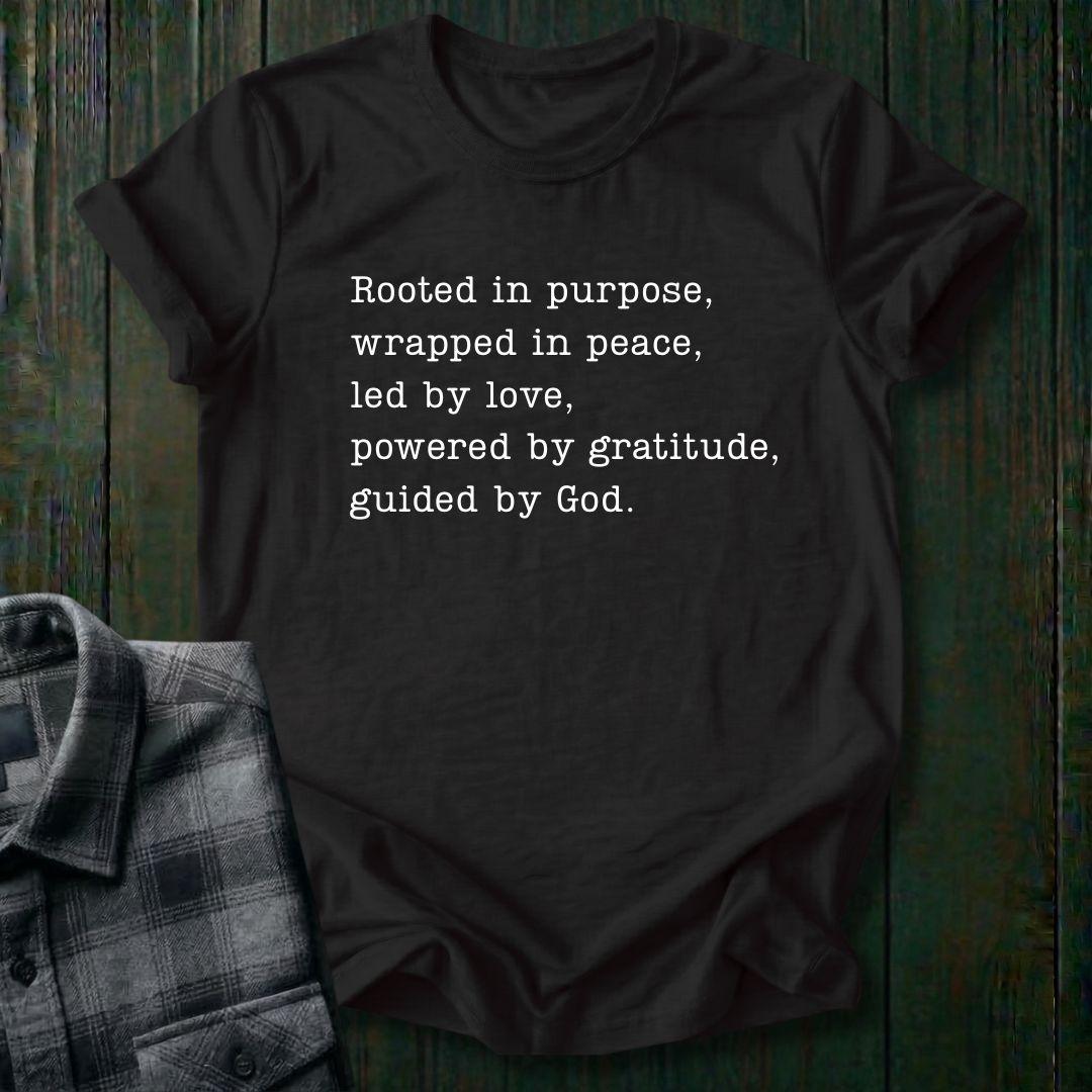 Powered by Gratitude, Unisex T-Shirt