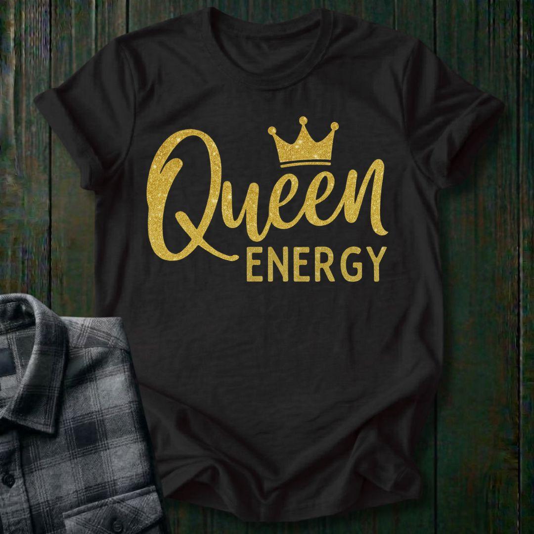Queen Energy Glitter Crown Unisex T-Shirt