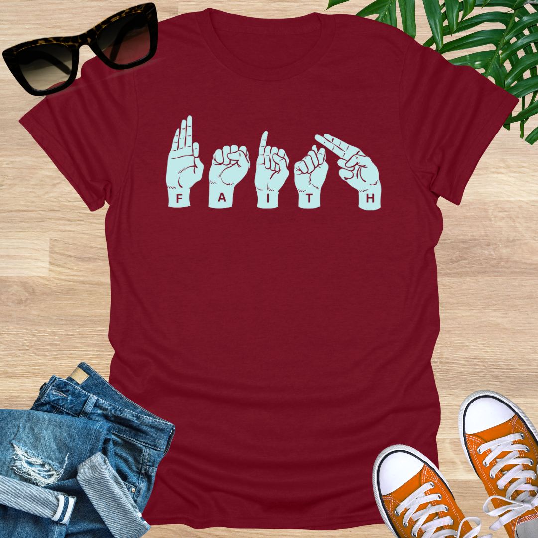 Faith, Sign Language, Unisex T-Shirt