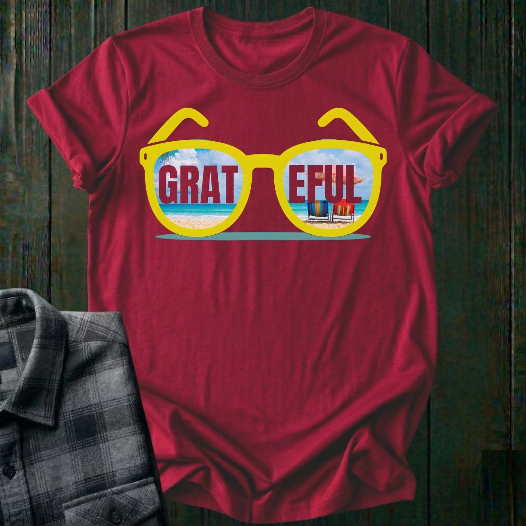 GRATEFUL Sunglasses, Beach Vibes, Unisex Tee