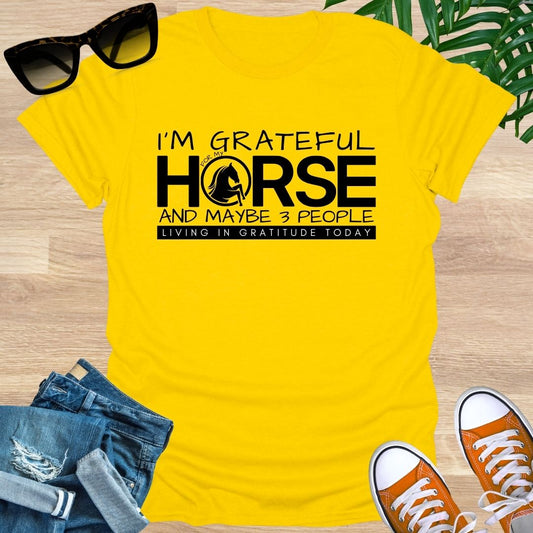 Grateful for My Horse Unisex T-Shirt
