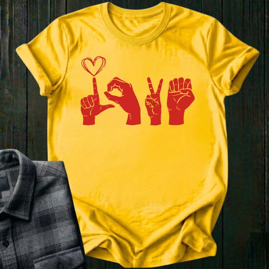 Love, Sign Language, Unisex T-Shirt