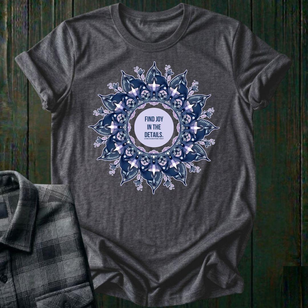 Find Joy in the Details, Mandala, Unisex T-Shirt