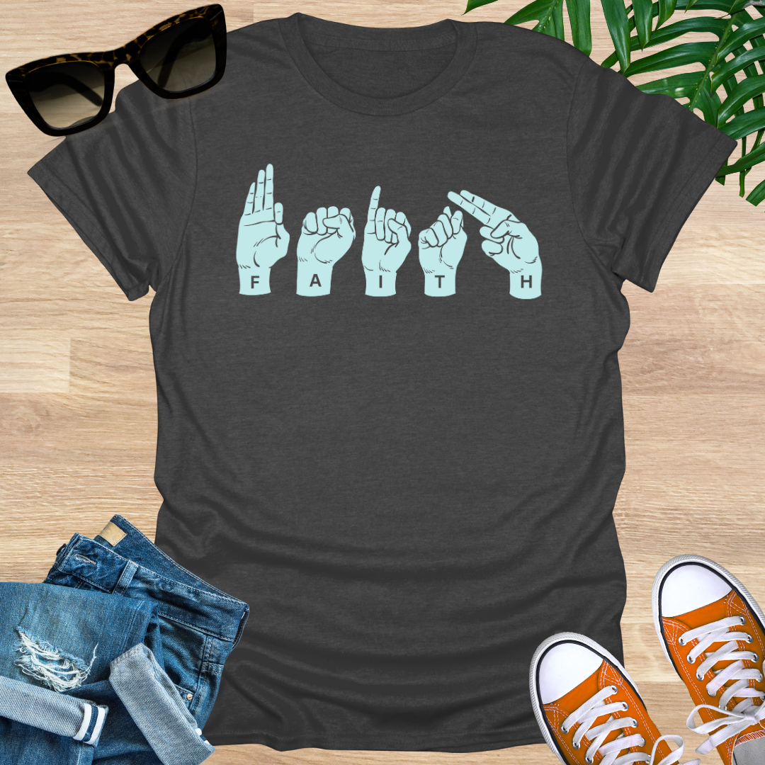 Faith, Sign Language, Unisex T-Shirt
