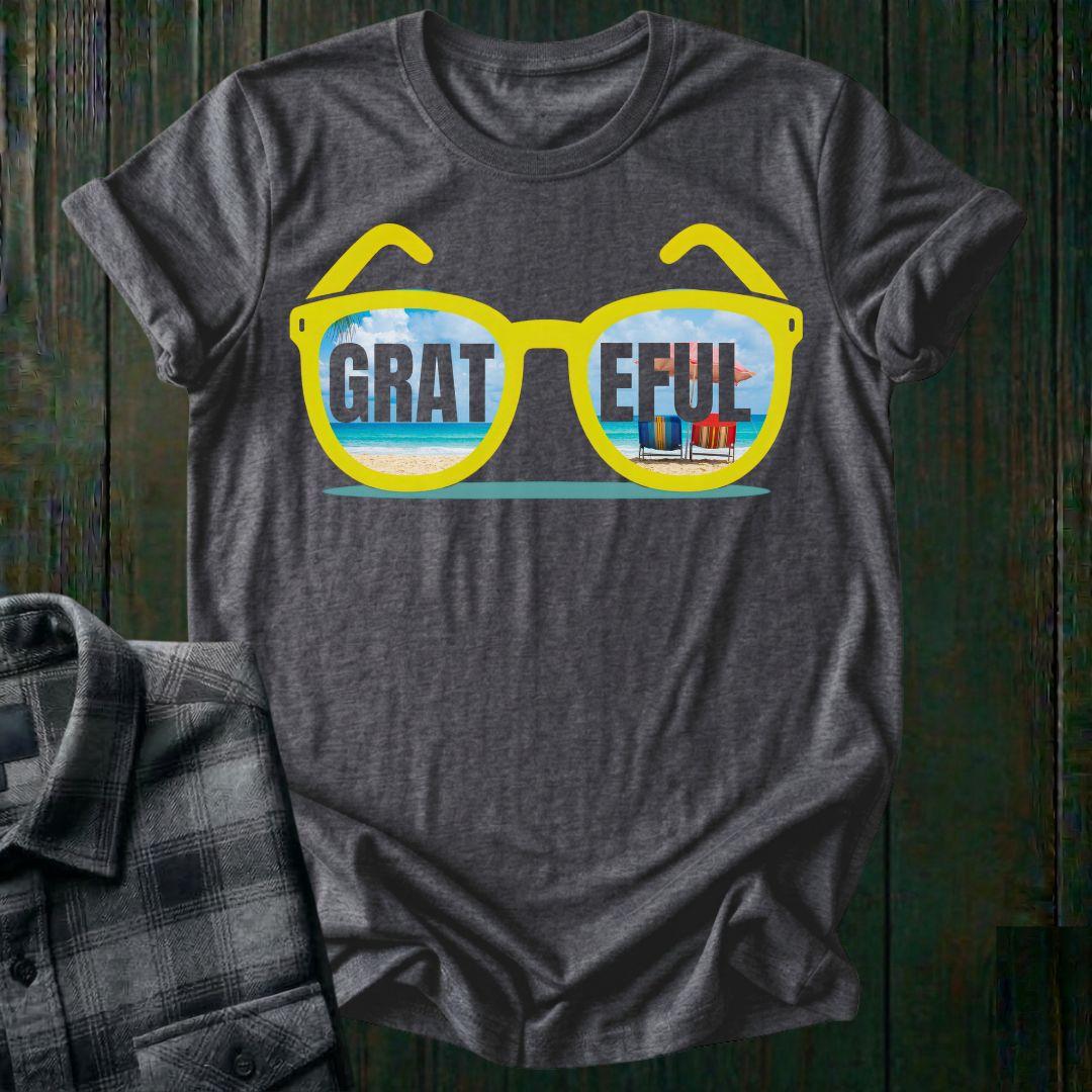 GRATEFUL Sunglasses, Beach Vibes, Unisex Tee
