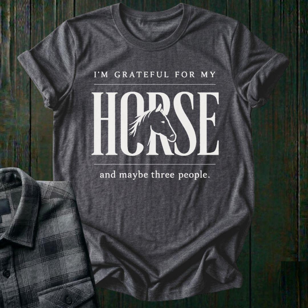 Grateful for My Horse Unisex T-Shirt