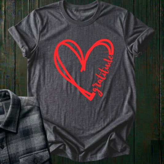 GRATITUDE Heart Unisex T-Shirt