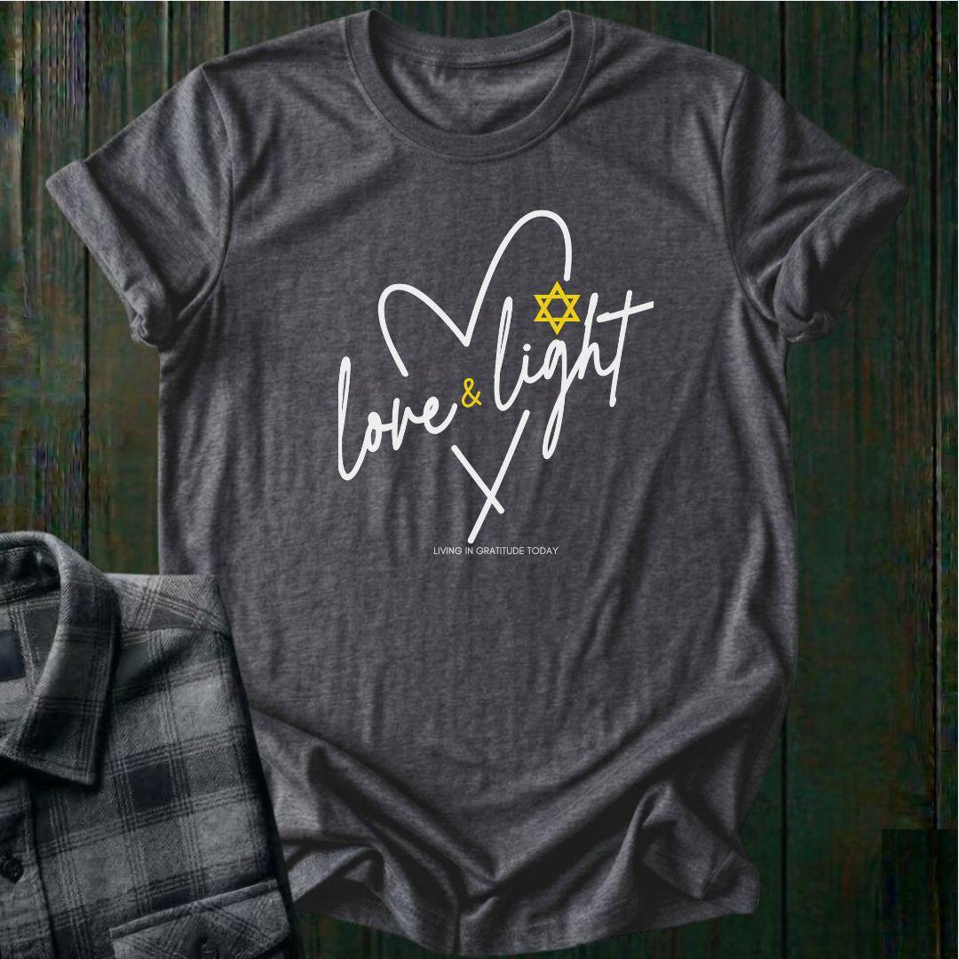 Love and Light Heart, Unisex T-Shirt