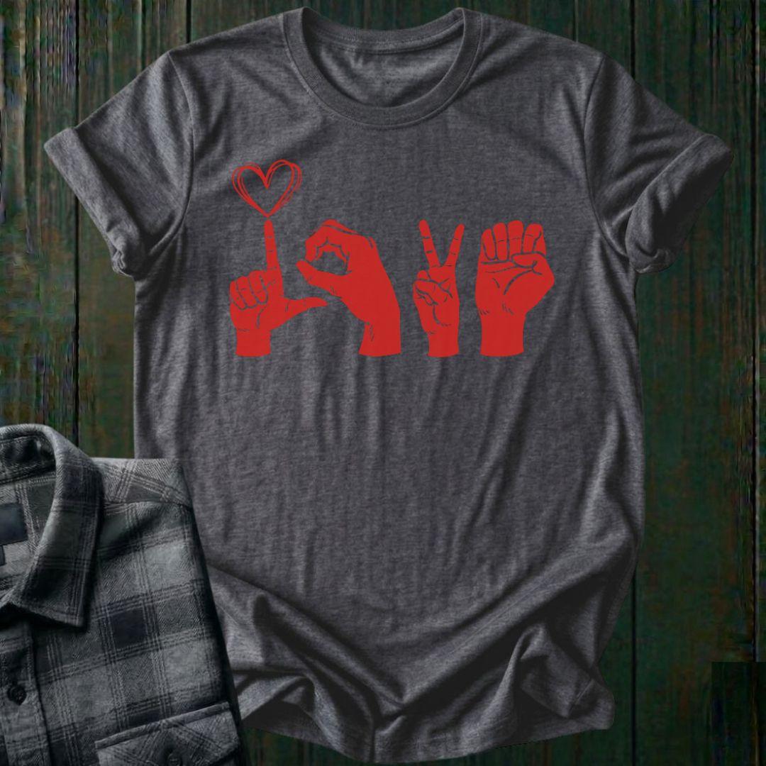 Love, Sign Language, Unisex T-Shirt