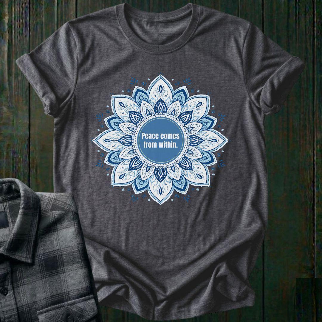 Peace Comes From Within, Mandala, Unisex T-Shirt