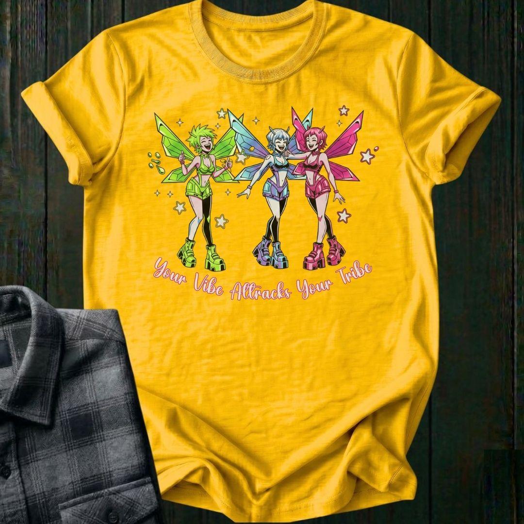 Your Vibe Attracts Your Tribe Fairy Unisex T-Shirt