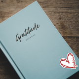 Grateful Hearts, Two hearts, GRATITUDE, Vinyl Sticker