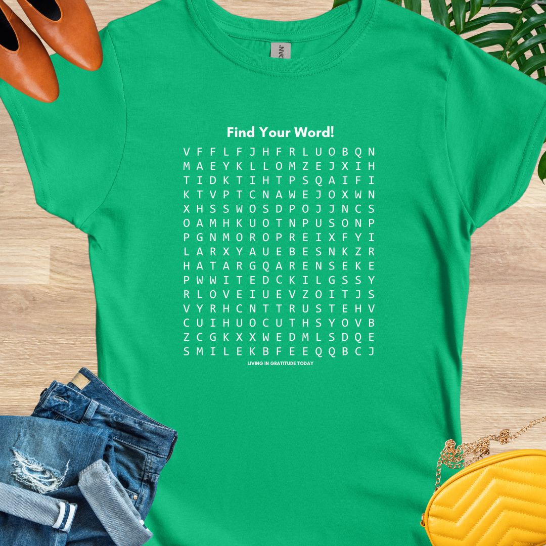 Inspirational Word Search T-Shirt
