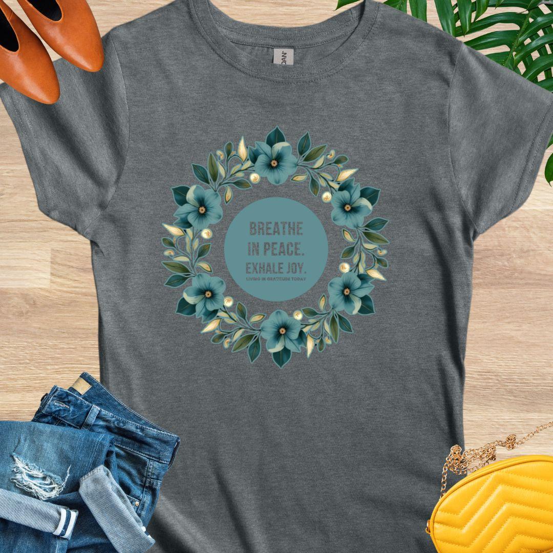 Breathe In Peace, Mandala, T-Shirt