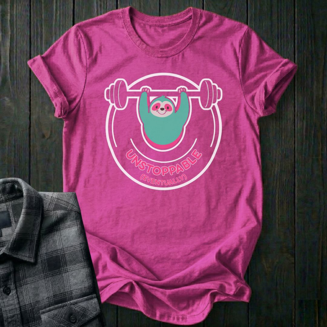 Unstoppable (Eventually) Sloth Unisex T-Shirt