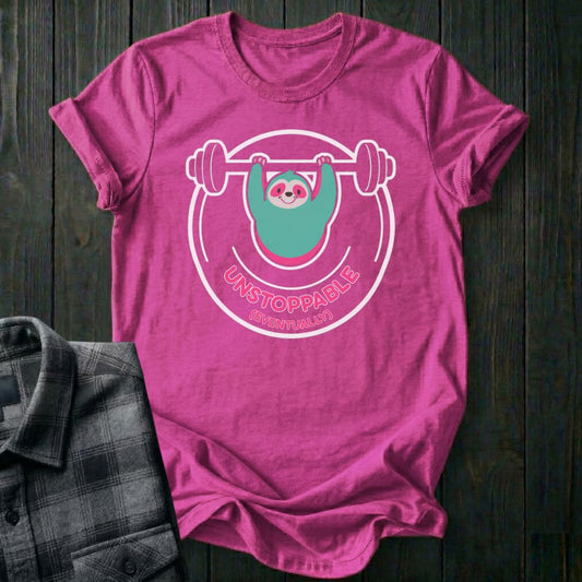 Unstoppable (Eventually) Sloth Unisex T-Shirt
